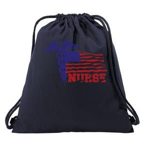 American Nurse Drawstring Bag