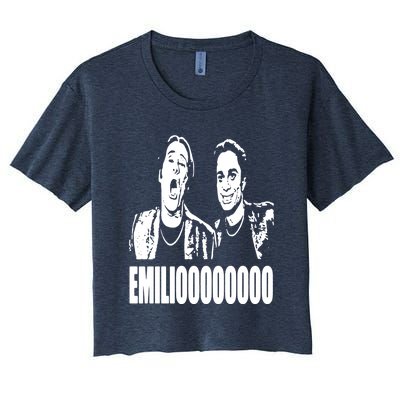 A Night At The Roxbury Movie SNL Emilioooooo Funny Women's Crop Top Tee