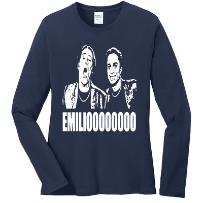 A Night At The Roxbury Movie SNL Emilioooooo Funny Ladies Long Sleeve Shirt