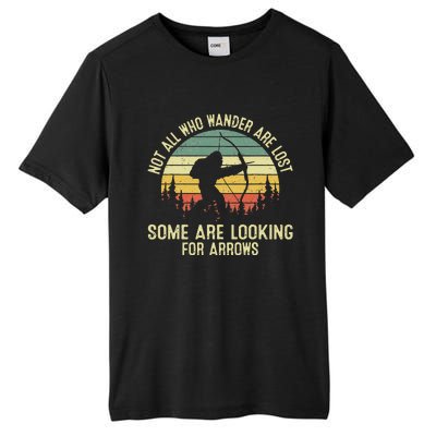 Archery Not All Wander Are Lost Arrows Bigfoot Tall Fusion ChromaSoft Performance T-Shirt