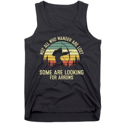 Archery Not All Wander Are Lost Arrows Bigfoot Tank Top