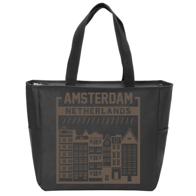 Amsterdam Netherlands Zip Tote Bag