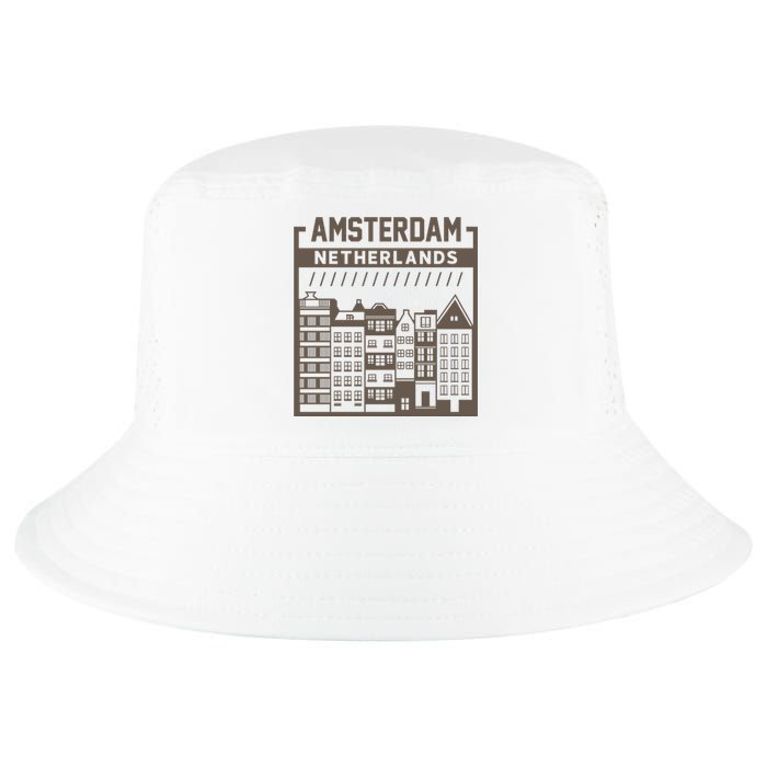 Amsterdam Netherlands Cool Comfort Performance Bucket Hat