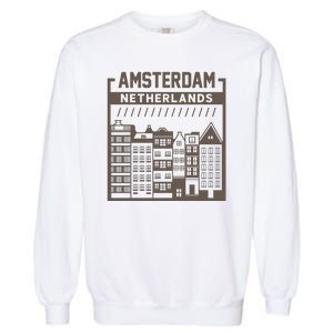 Amsterdam Netherlands Garment-Dyed Sweatshirt