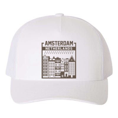 Amsterdam Netherlands Yupoong Adult 5-Panel Trucker Hat