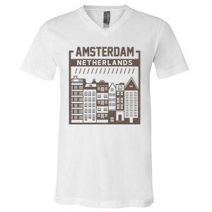 Amsterdam Netherlands V-Neck T-Shirt