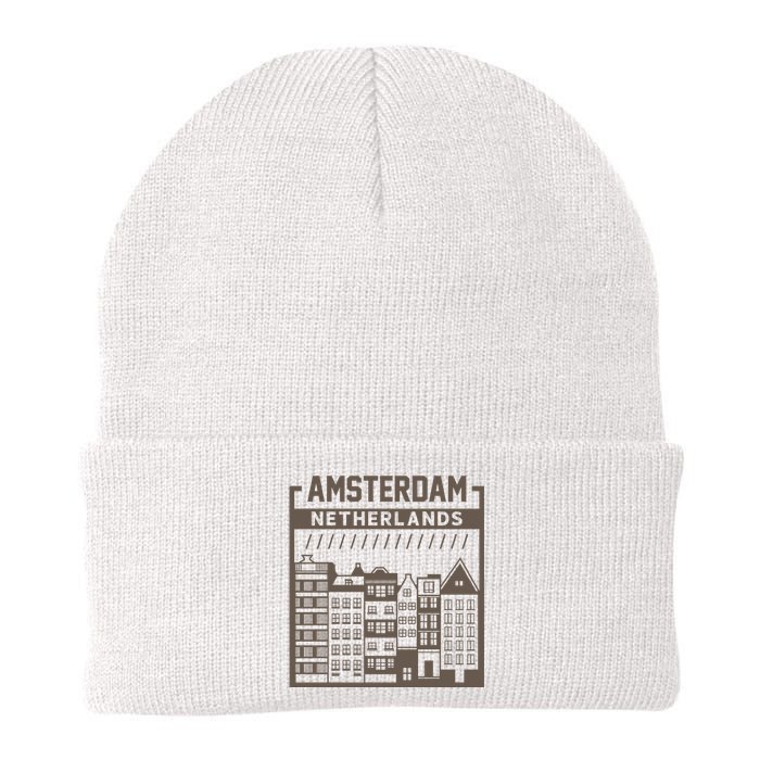 Amsterdam Netherlands Knit Cap Winter Beanie