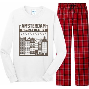 Amsterdam Netherlands Long Sleeve Pajama Set