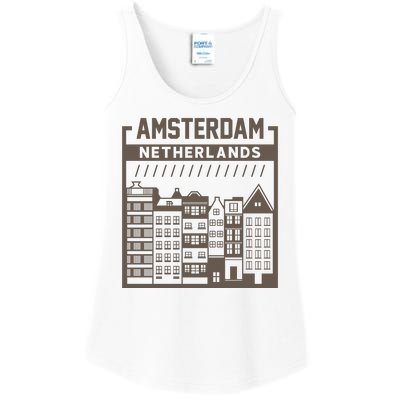 Amsterdam Netherlands Ladies Essential Tank