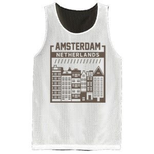 Amsterdam Netherlands Mesh Reversible Basketball Jersey Tank