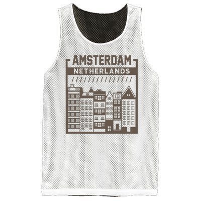 Amsterdam Netherlands Mesh Reversible Basketball Jersey Tank