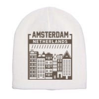 Amsterdam Netherlands Short Acrylic Beanie