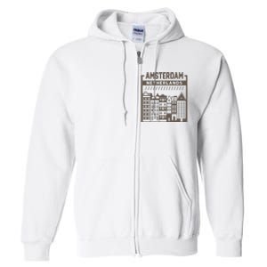 Amsterdam Netherlands Full Zip Hoodie