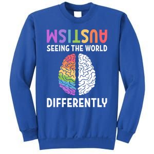 Autism Neurodiversity Autism Seeing The World Differently Meaningful Gift Sweatshirt