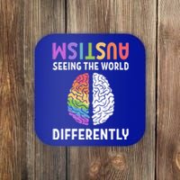 Autism Neurodiversity Autism Seeing The World Differently Meaningful Gift Coaster