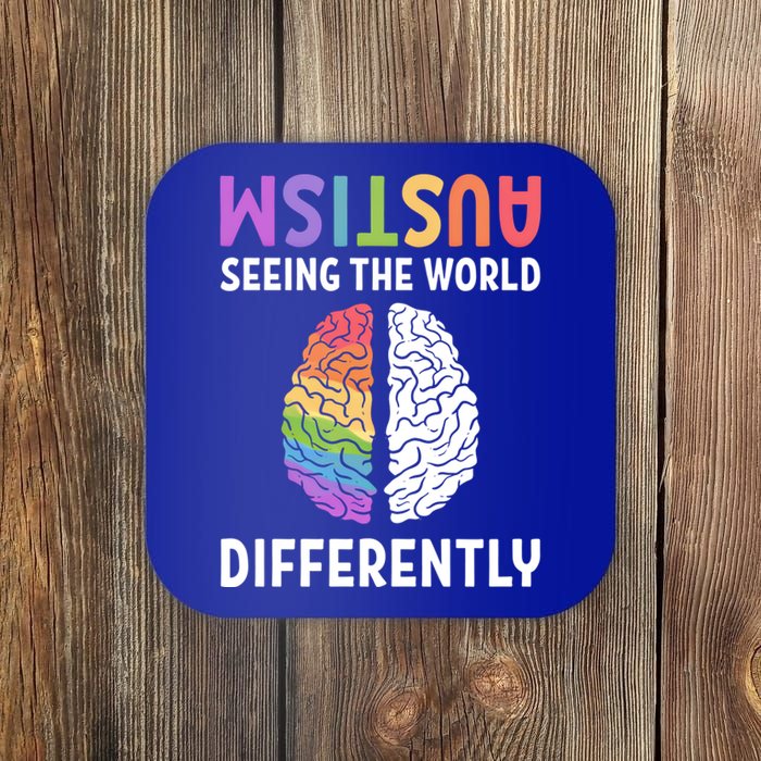 Autism Neurodiversity Autism Seeing The World Differently Meaningful Gift Coaster