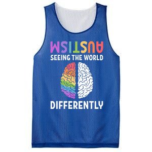 Autism Neurodiversity Autism Seeing The World Differently Meaningful Gift Mesh Reversible Basketball Jersey Tank