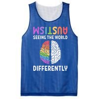 Autism Neurodiversity Autism Seeing The World Differently Meaningful Gift Mesh Reversible Basketball Jersey Tank