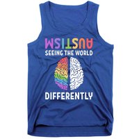 Autism Neurodiversity Autism Seeing The World Differently Meaningful Gift Tank Top