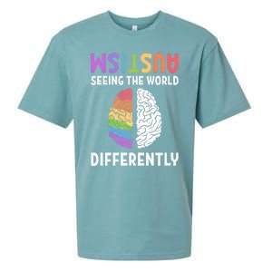 Autism Neurodiversity Autism Seeing The World Differently Meaningful Gift Sueded Cloud Jersey T-Shirt