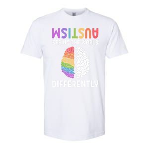 Autism Neurodiversity Autism Seeing The World Differently Meaningful Gift Softstyle CVC T-Shirt