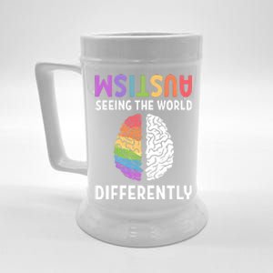 Autism Neurodiversity Autism Seeing The World Differently Meaningful Gift Beer Stein