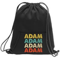 Adam Name Sweatshirt Cinch Pack Bag