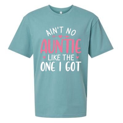 Aint No Auntie Like The One I Got Funny Aunt Tee For Niece Gift Sueded Cloud Jersey T-Shirt