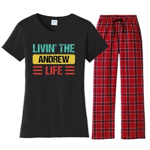 Andrew Name Women's Flannel Pajama Set