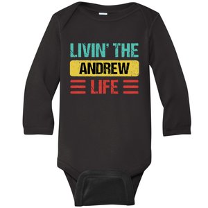 Andrew Name Baby Long Sleeve Bodysuit