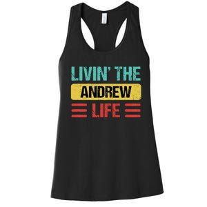 Andrew Name Women's Racerback Tank