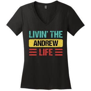 Andrew Name Women's V-Neck T-Shirt