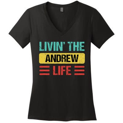 Andrew Name Women's V-Neck T-Shirt