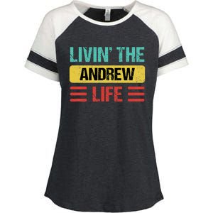 Andrew Name Enza Ladies Jersey Colorblock Tee