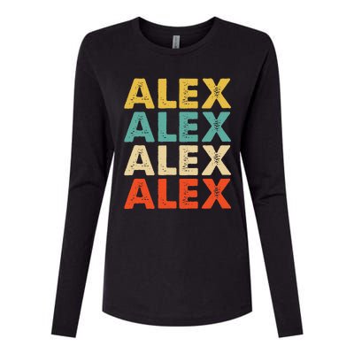 Alex Name Womens Cotton Relaxed Long Sleeve T-Shirt