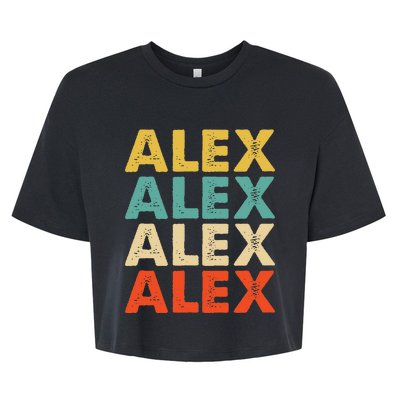 Alex Name Bella+Canvas Jersey Crop Tee