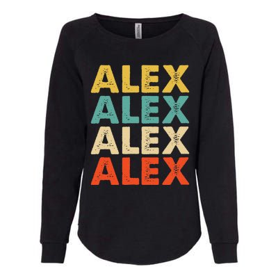 Alex Name Womens California Wash Sweatshirt