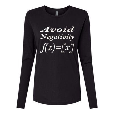 Avoid Negativity Womens Cotton Relaxed Long Sleeve T-Shirt