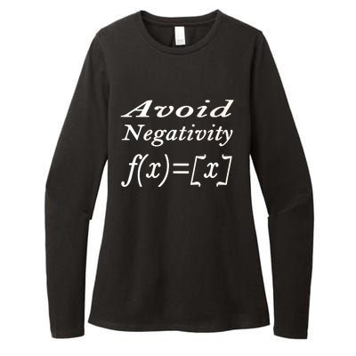 Avoid Negativity Womens CVC Long Sleeve Shirt