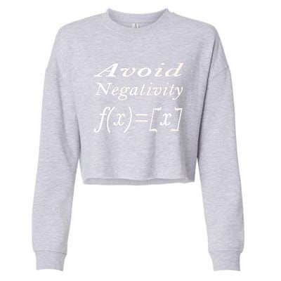 Avoid Negativity Cropped Pullover Crew