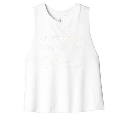 Avoid Negativity Women's Racerback Cropped Tank