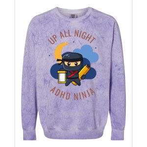 Adhd Ninja Colorblast Crewneck Sweatshirt