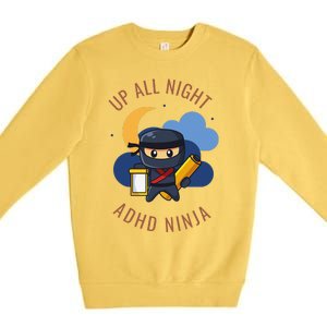 Adhd Ninja Premium Crewneck Sweatshirt