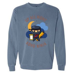 Adhd Ninja Garment-Dyed Sweatshirt