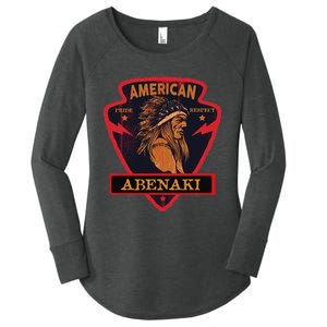 Abenaki Native American Indian Pride Respect Arrow Women's Perfect Tri Tunic Long Sleeve Shirt