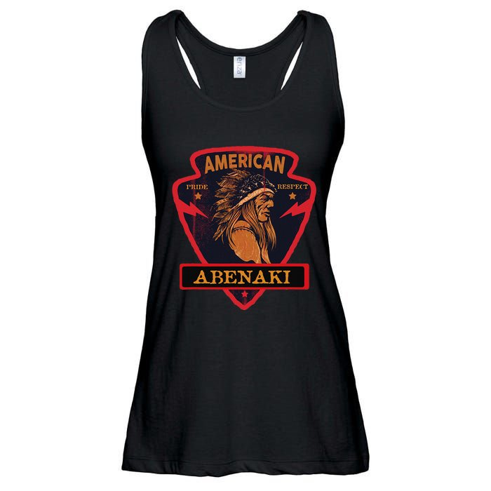 Abenaki Native American Indian Pride Respect Arrow Ladies Essential Flowy Tank