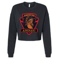 Abenaki Native American Indian Pride Respect Arrow Cropped Pullover Crew