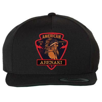 Abenaki Native American Indian Pride Respect Arrow Wool Snapback Cap