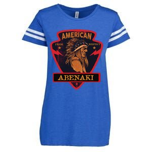 Abenaki Native American Indian Pride Respect Arrow Enza Ladies Jersey Football T-Shirt