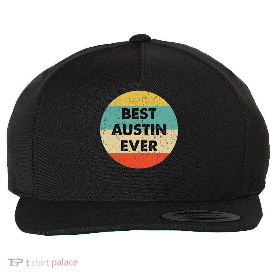Austin Name Wool Snapback Cap